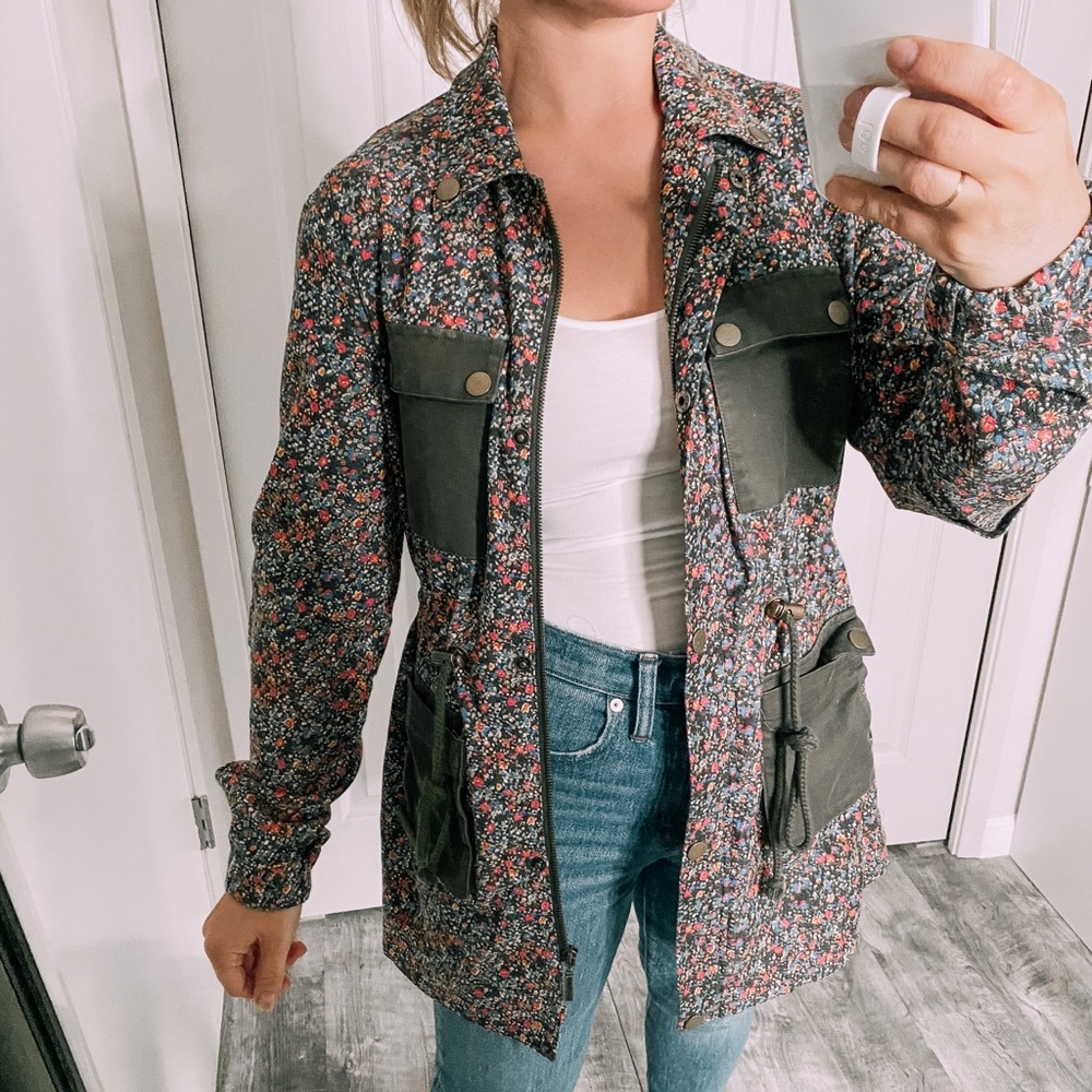 Floral Utility Jacket - Picture 2 of 6